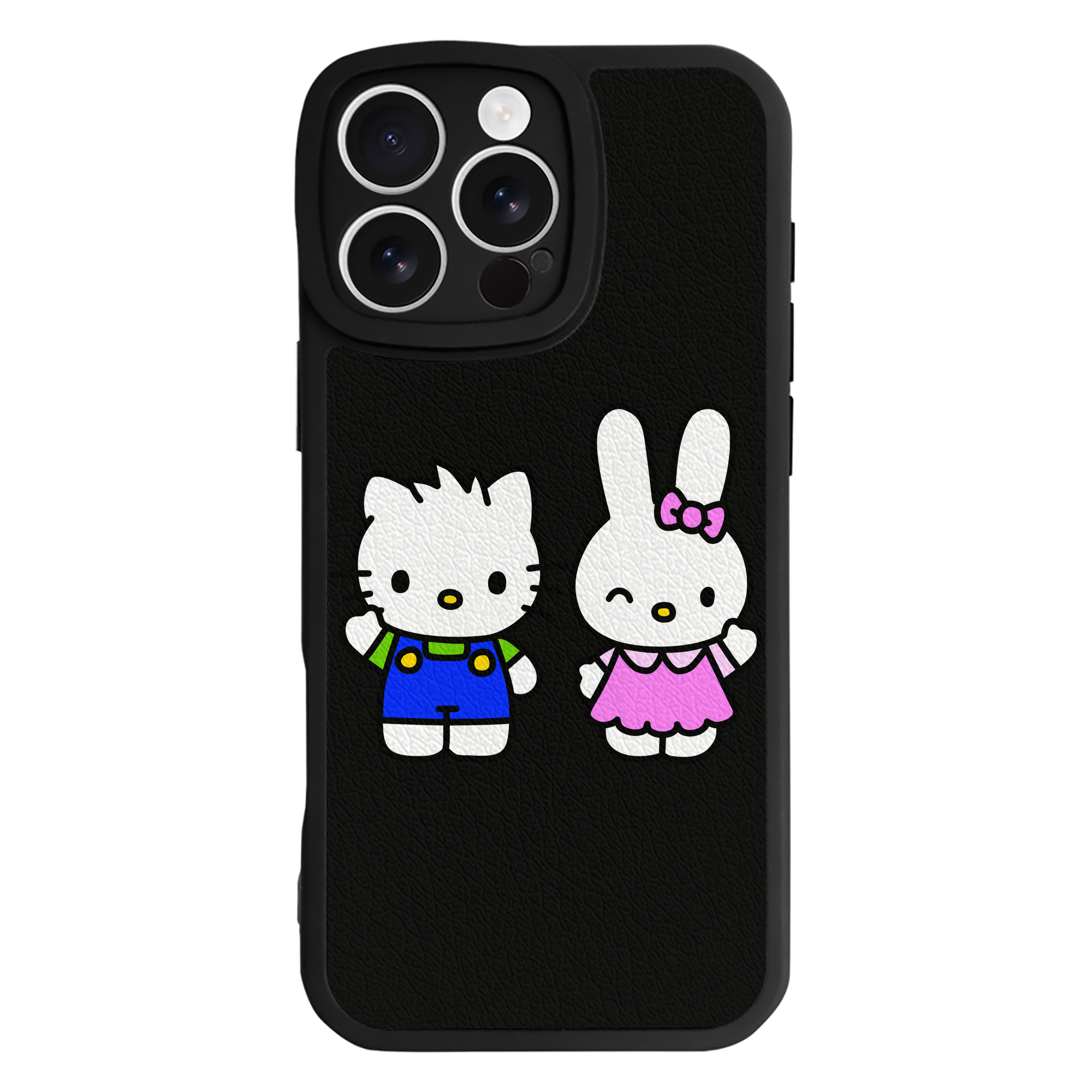 （画像用） Hello Kitty ハローキティ 【iPhone 16シリーズ対応】シリコンスマホケース（レザー調） 材質：シリコン